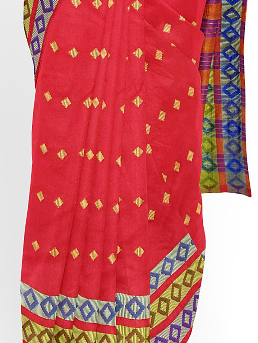 ethnic motifs woven saree - 17651906 - Standard Image - 3