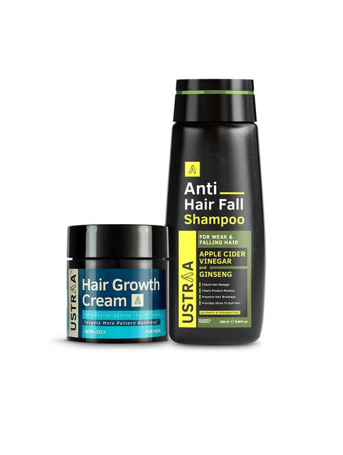 ustraa anti hairfall shampoo - 250ml & hair growth cream - 100g