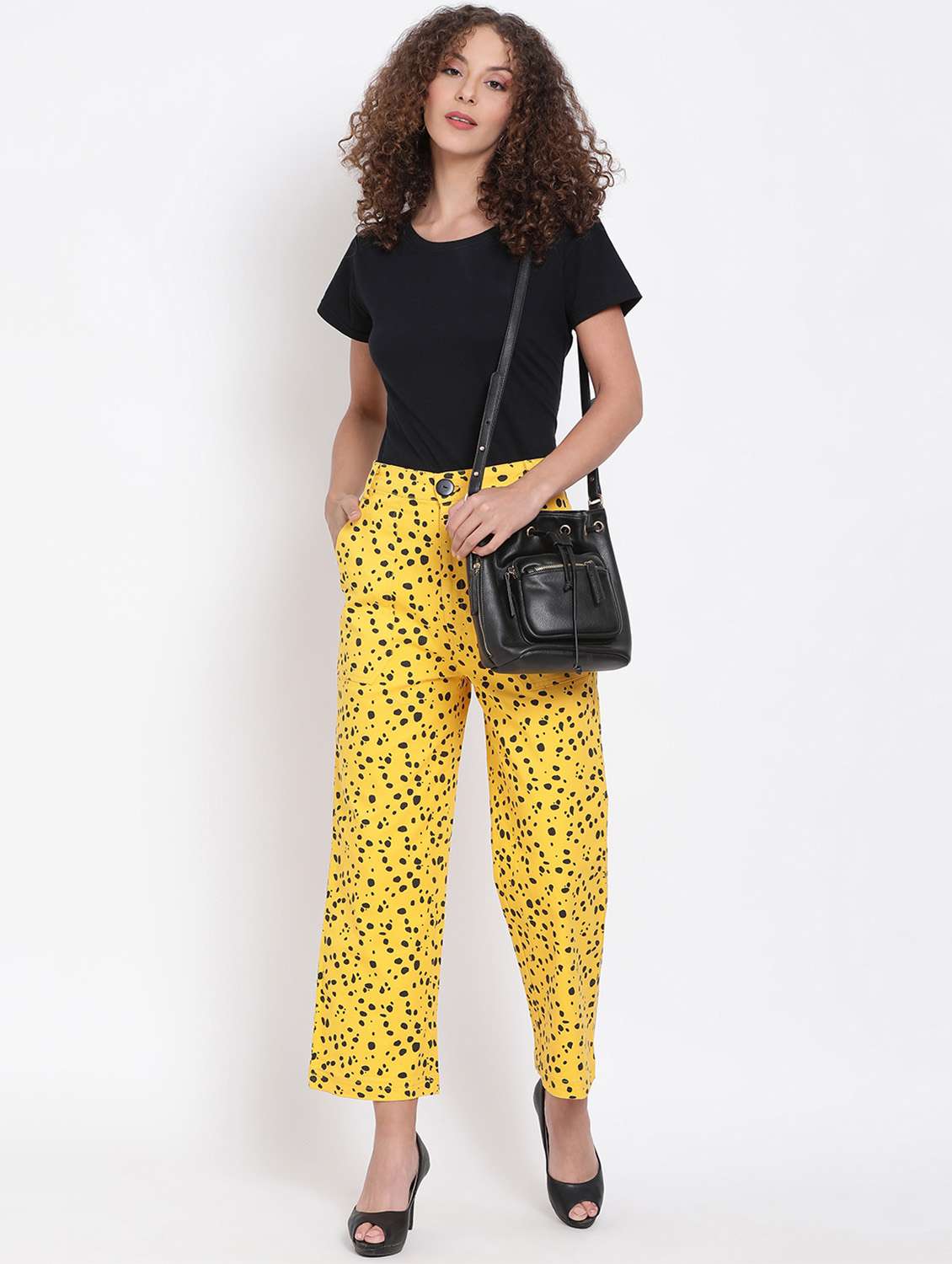 high rise flat front trouser - 17655105 - Standard Image - 3