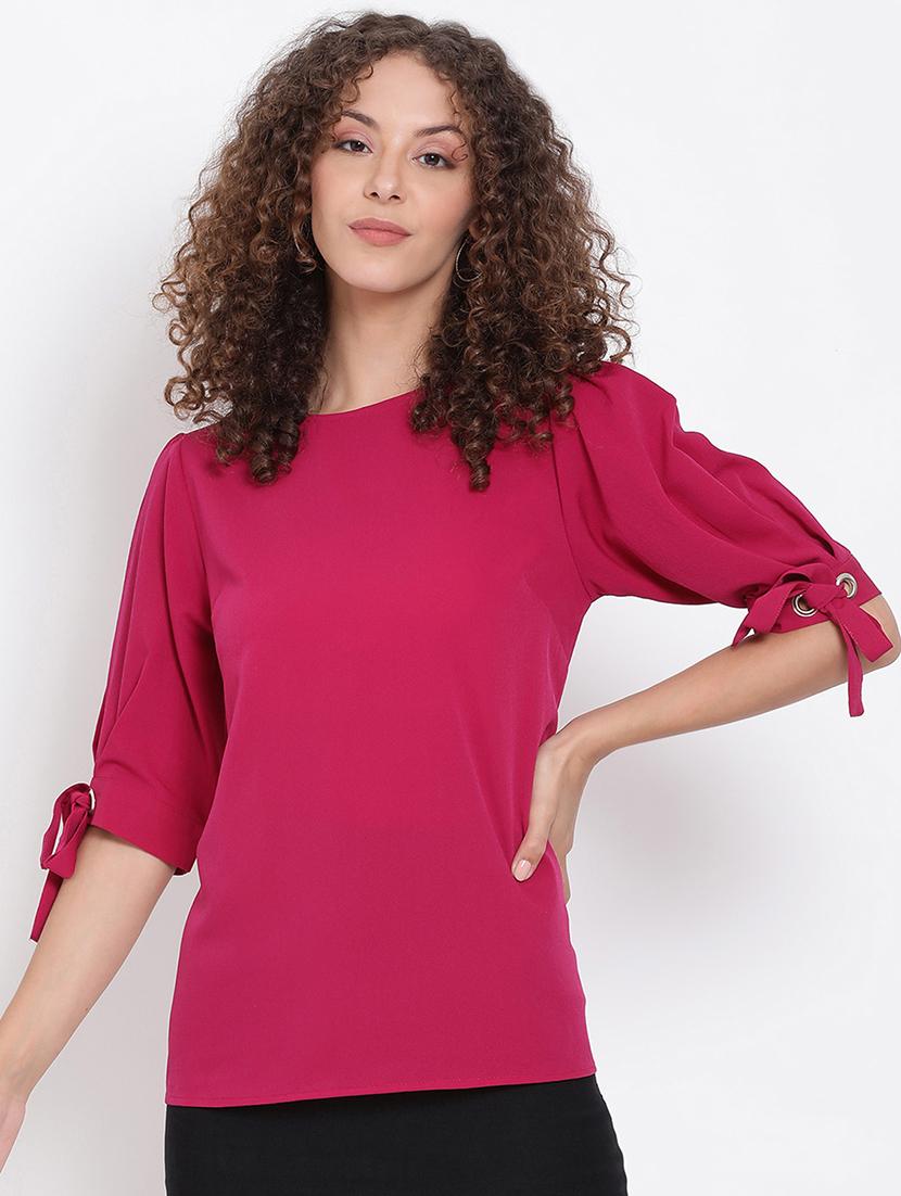 women's straight round neck top - 17655743 -  Zoom Image - 0