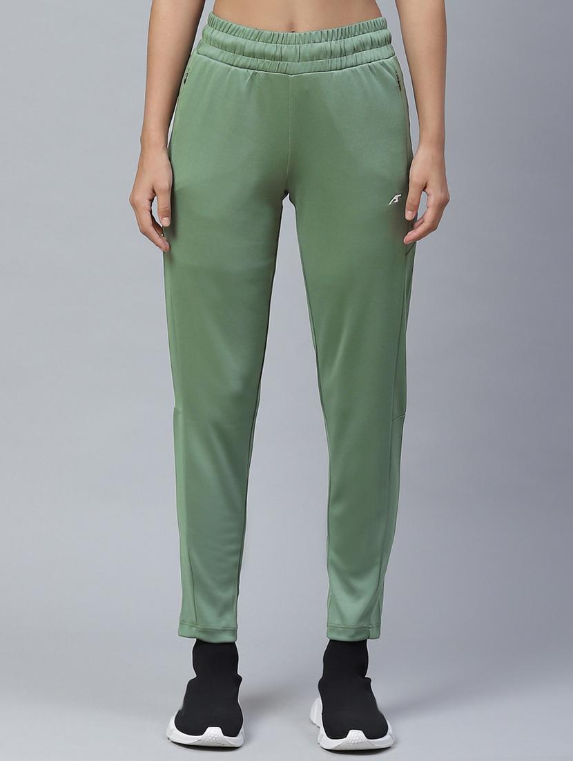 high rise ankle solid track pants  - 17655773 -  Zoom Image - 0