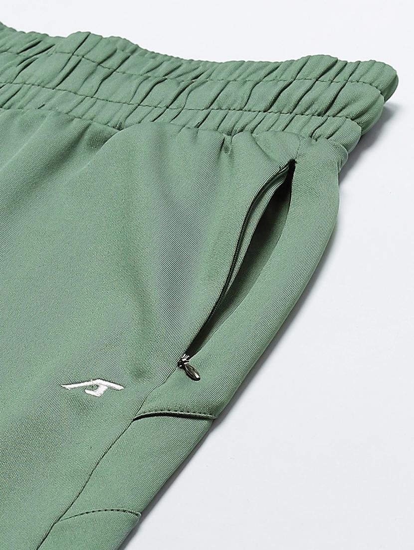 high rise ankle solid track pants - 17655773 - Standard Image - 3