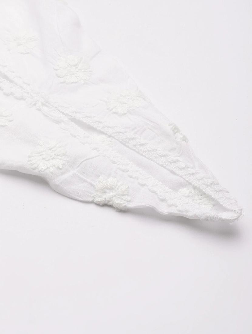 ada hand-embroidered white chikankari dhoti salwar - 17659175 - Standard Image - 5