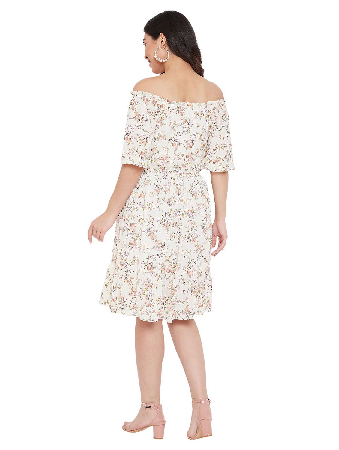 women's tiered dress floral dress - 17661207 - Standard Image - 3
