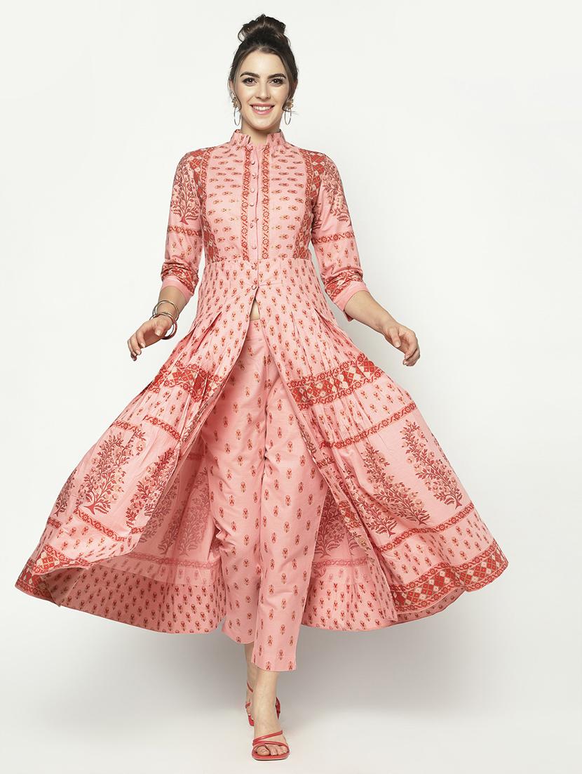 printed kurta pant set - 17661269 -  Zoom Image - 0