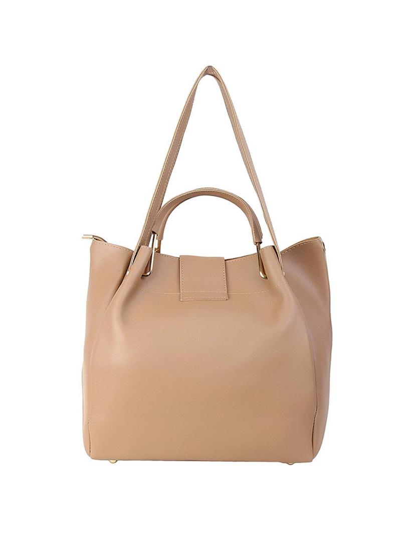 cream leatherette (pu) handbag - 17662116 - Standard Image - 5