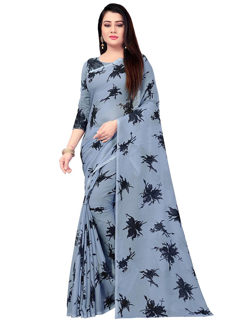 set of 2pcs combos saree with blouse - 17664484 - Standard Image - 3