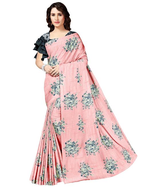 floral printed saree with blouse - 17664499 -  Standard Image - 0