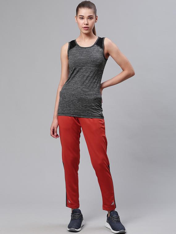 high rise color block track pants - 17664744 - Standard Image - 3