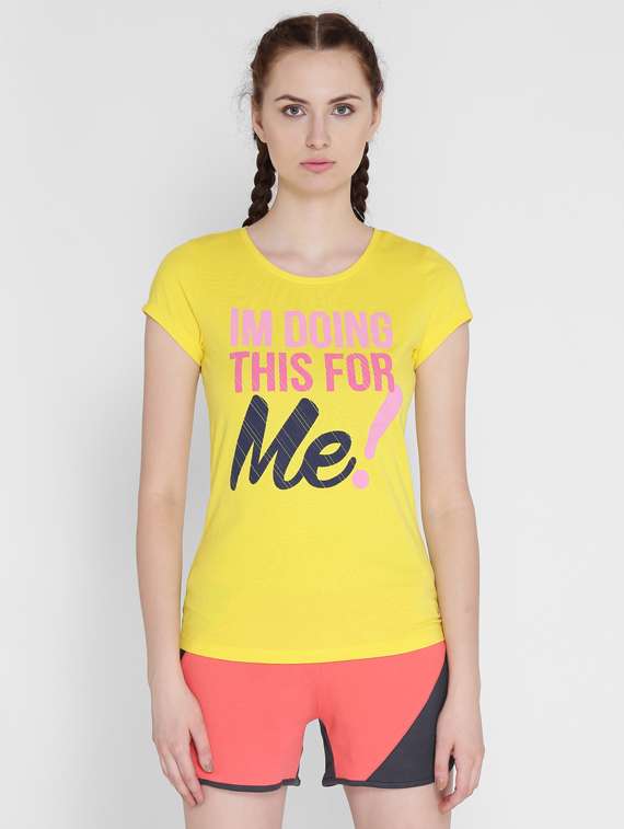 yellow cotton regular top - 17664838 - Zoom Image - 0