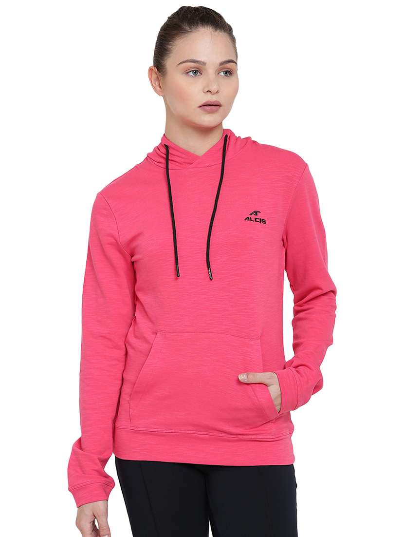 pink cotton sweatshirt