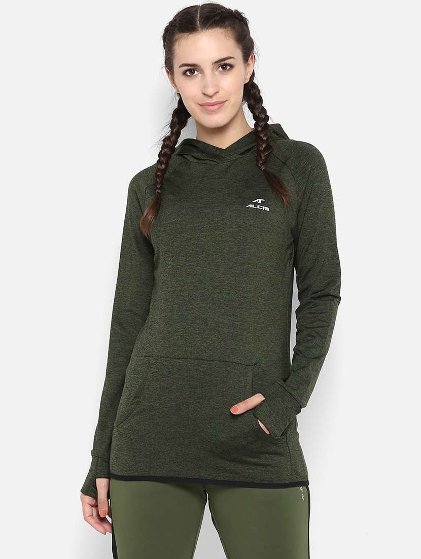 black polyester sweatshirt