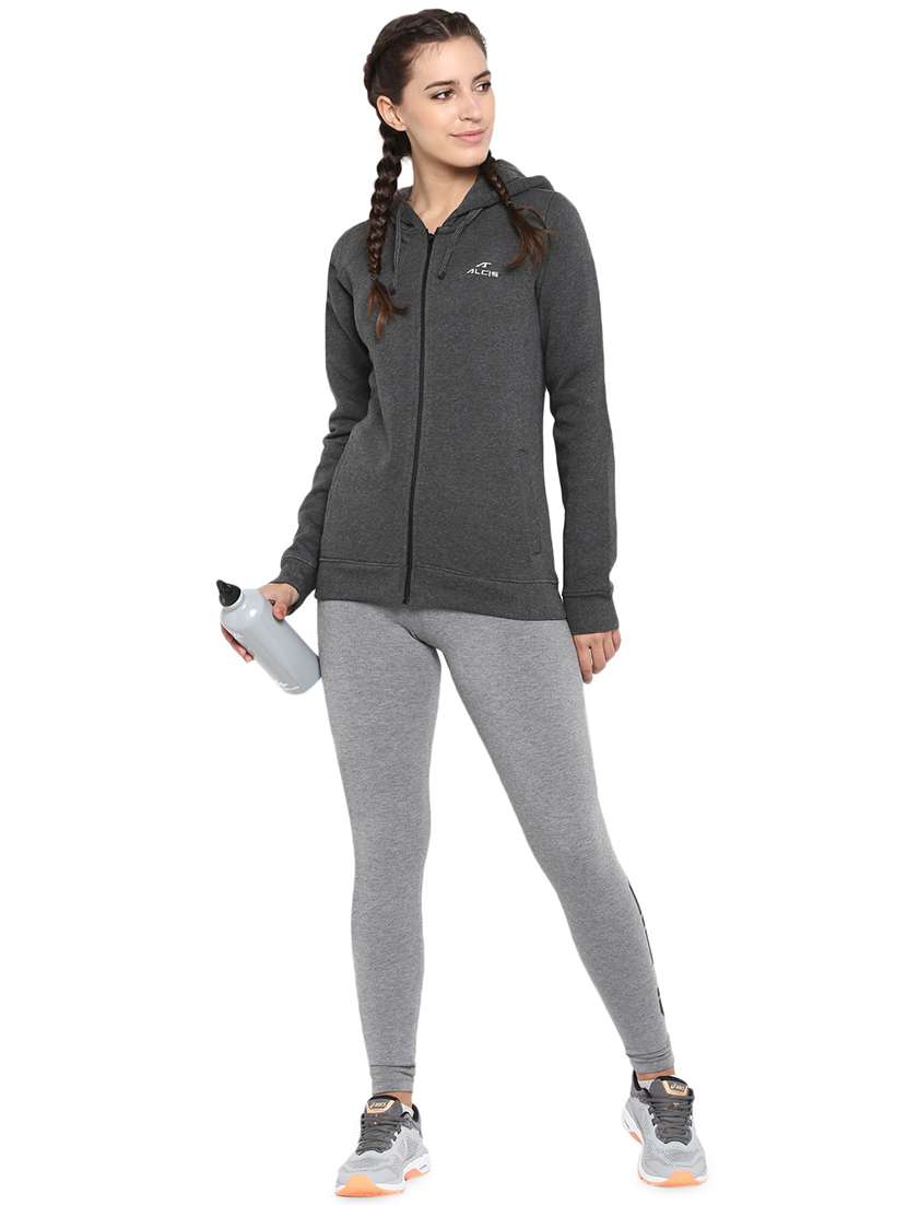 hooded neck solid jacket - 17664893 -  Standard Image - 3