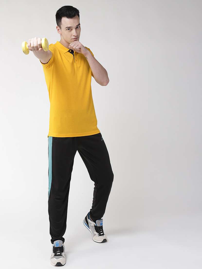 yellow solid polo t-shirt - 17664987 -  Standard Image - 3