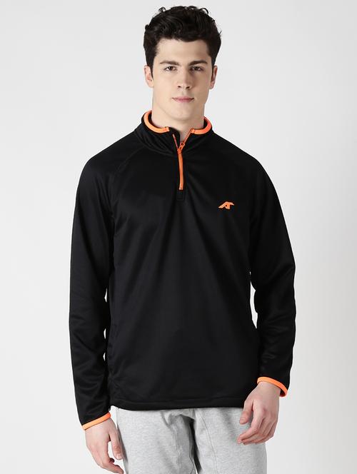 black solid sweatshirt - 17665215 - Standard Image - 0