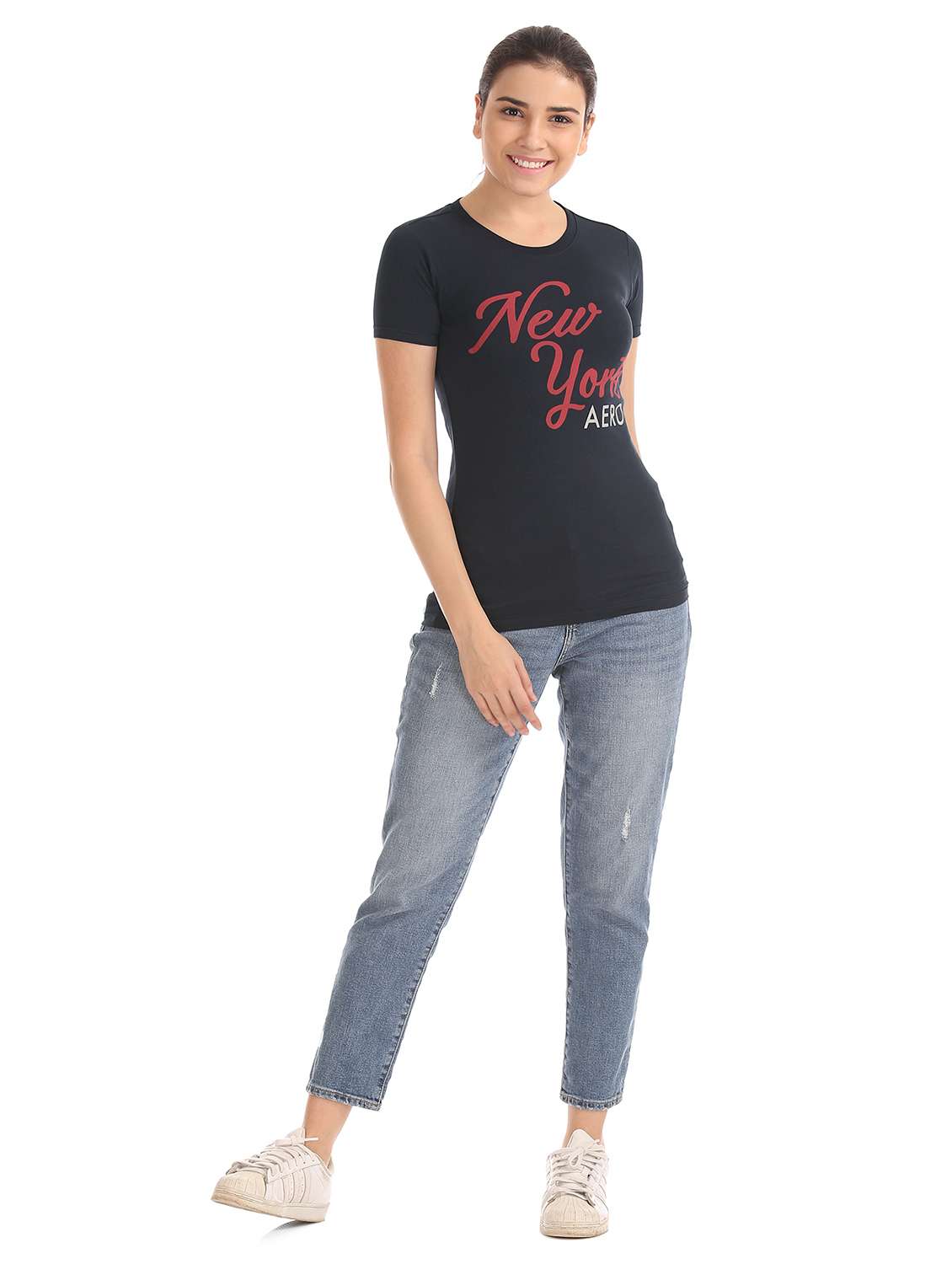 round neck printed tee  - 17665348 -  Standard Image - 3