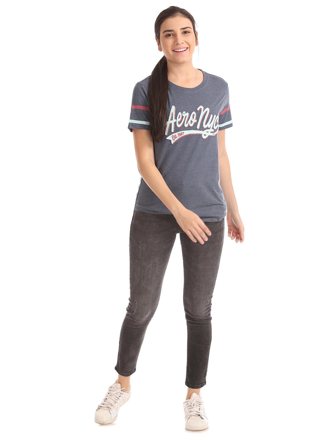 round neck applique patch tee - 17665353 - Standard Image - 3