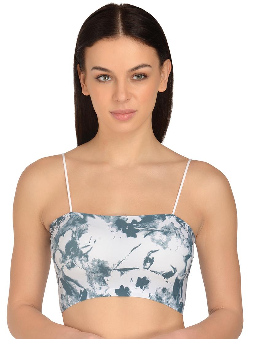 white nylon bralette bra - 17665908 - Zoom Image - 0