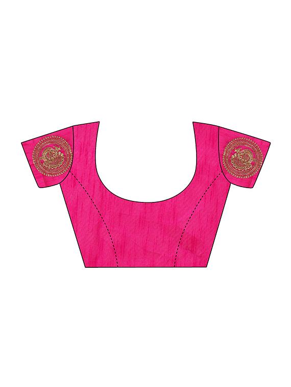ethnic motifs embroidered saree - 17665939 - Standard Image - 3