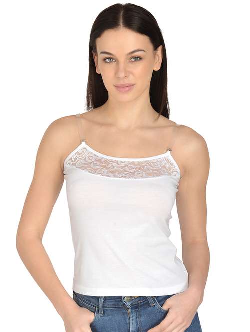 white cotton camisole - 17665955 -  Standard Image - 0