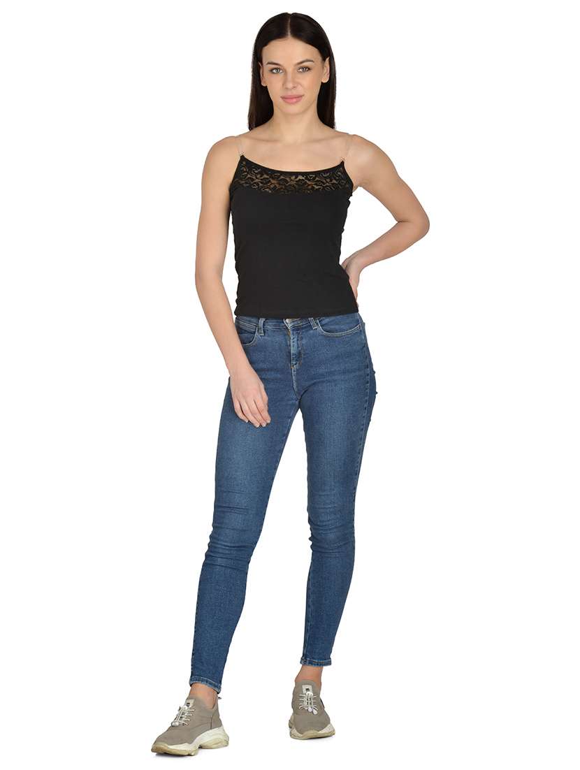 black cotton camisole - 17665966 -  Standard Image - 3