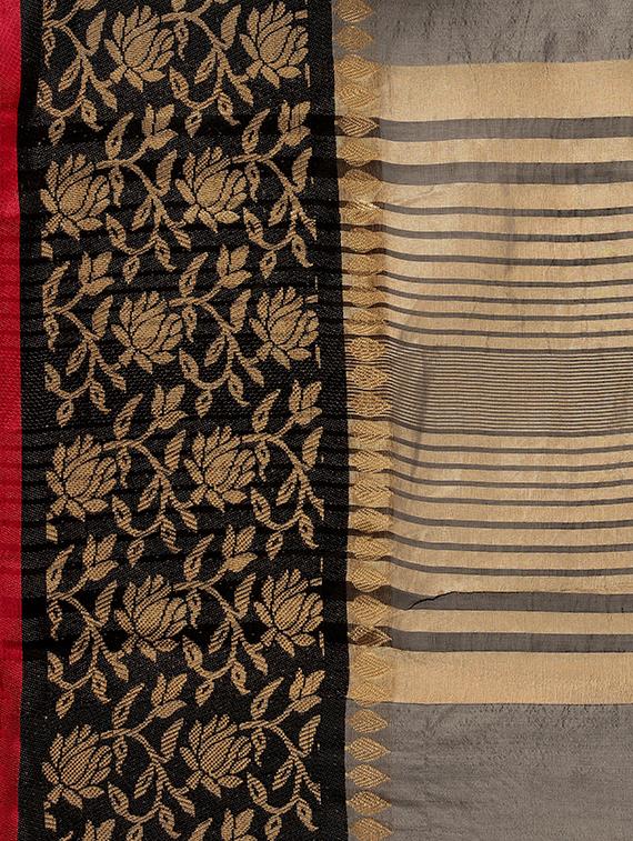self design woven saree - 17666007 - Standard Image - 3