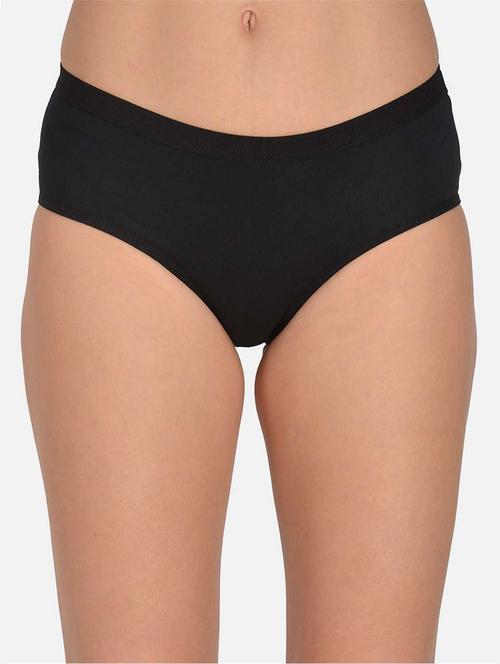 black solid hipster panty - 17666139 - Standard Image - 0