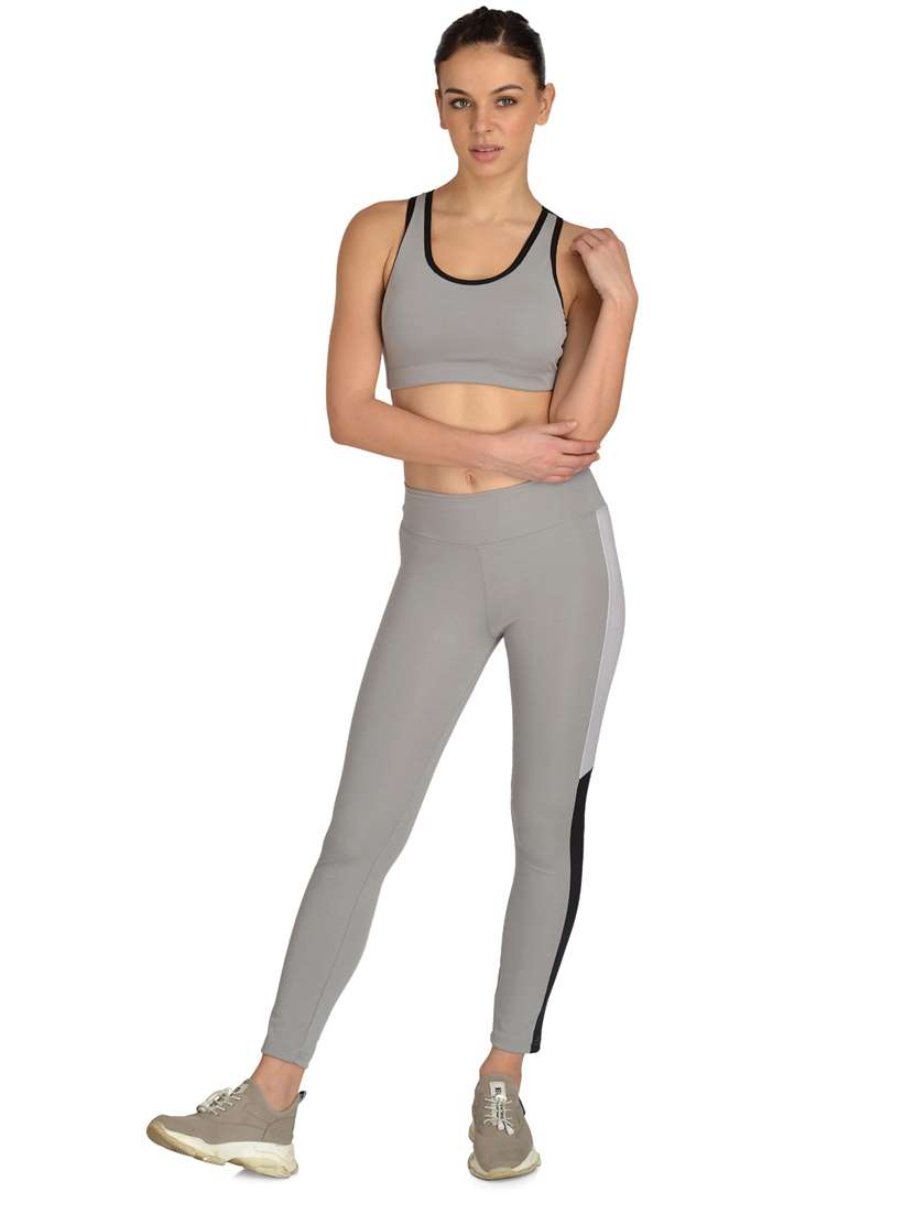 mid rise solid track pant - 17666154 - Standard Image - 3