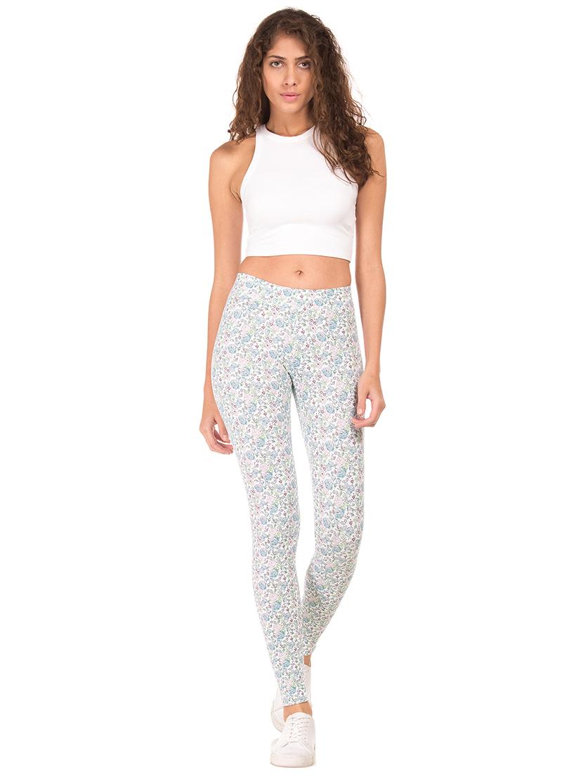 mid rise printed legging - 17666899 - Standard Image - 3
