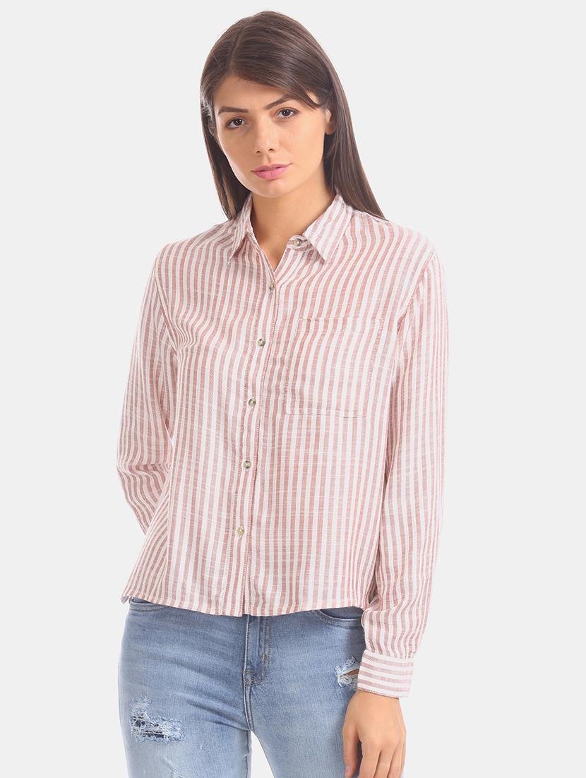 long sleeves striped shirt - 17666958 - Zoom Image - 0