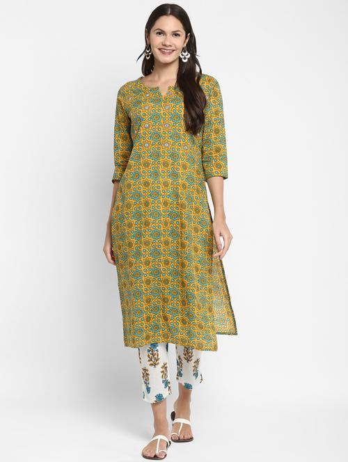 floral kurta pant set - 17667817 - Standard Image - 0