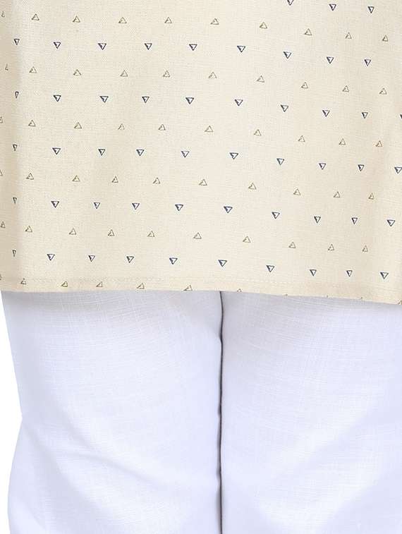 printed kurta pyjama set  - 17667895 -  Standard Image - 3