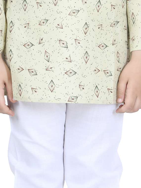 printed kurta pyjama set - 17667904 - Standard Image - 3