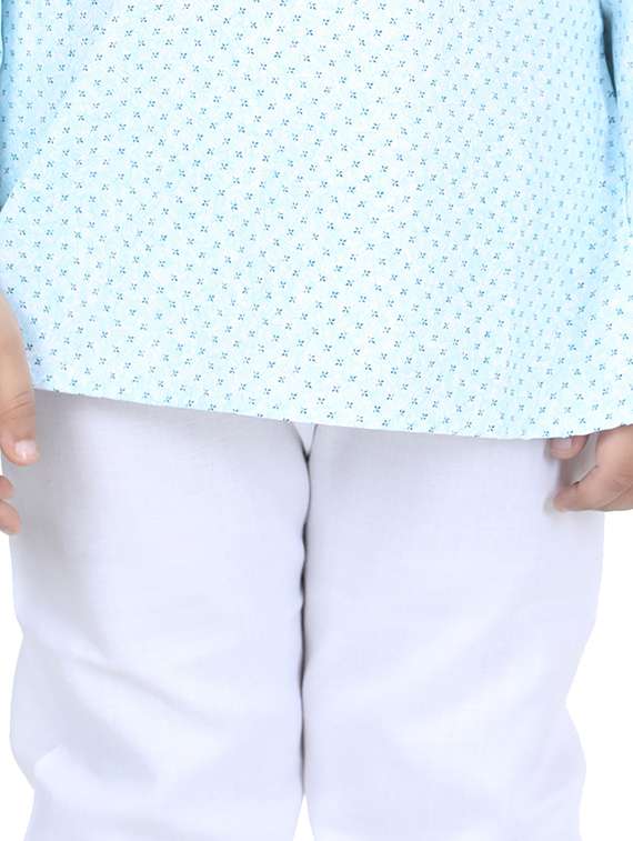 printed kurta pyjama set - 17667907 - Standard Image - 3