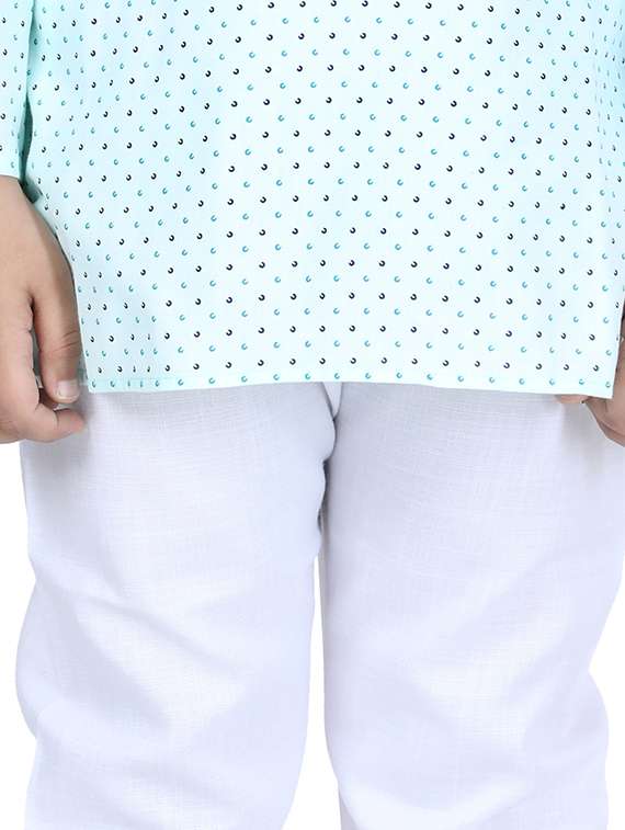 printed kurta pyjama set - 17667908 - Standard Image - 3