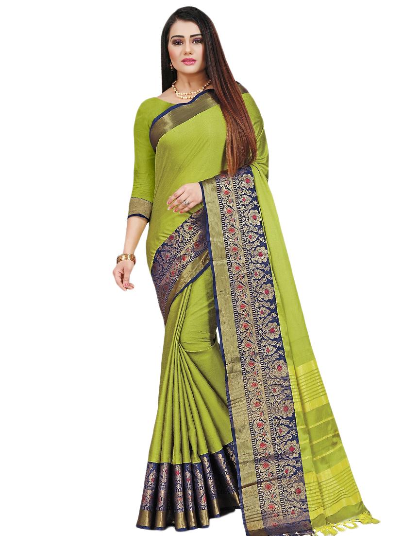 jacquard handloom saree with blouse - 17668317 -  Zoom Image - 0