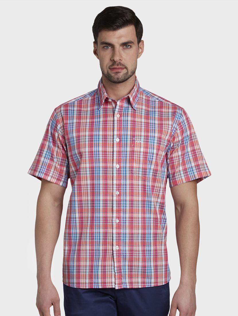 pink checkered casual shirt - 17669754 - Zoom Image - 0