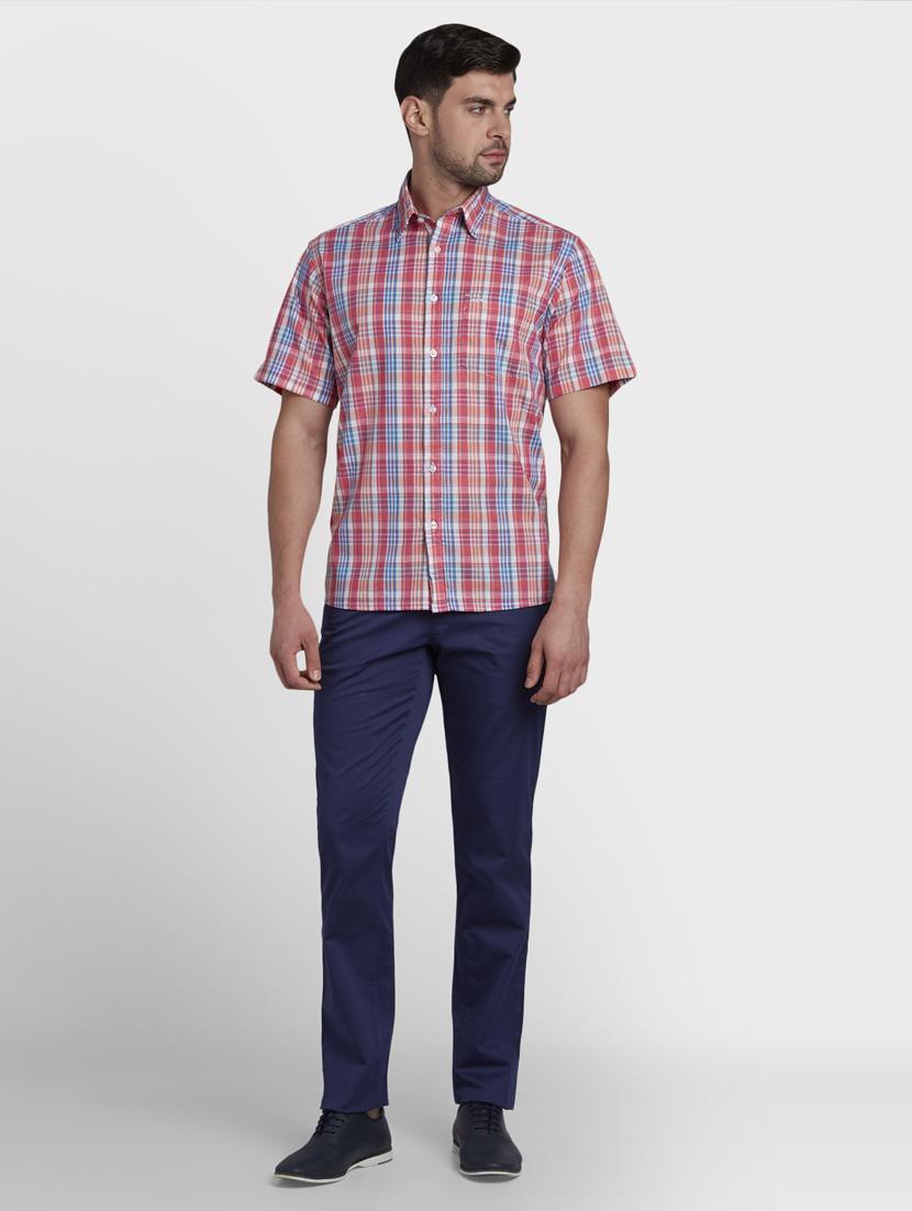 pink checkered casual shirt - 17669754 - Standard Image - 3