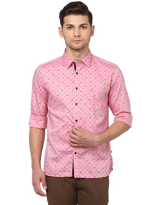 pink printed casual shirt - 17670016 - Standard Image - 0