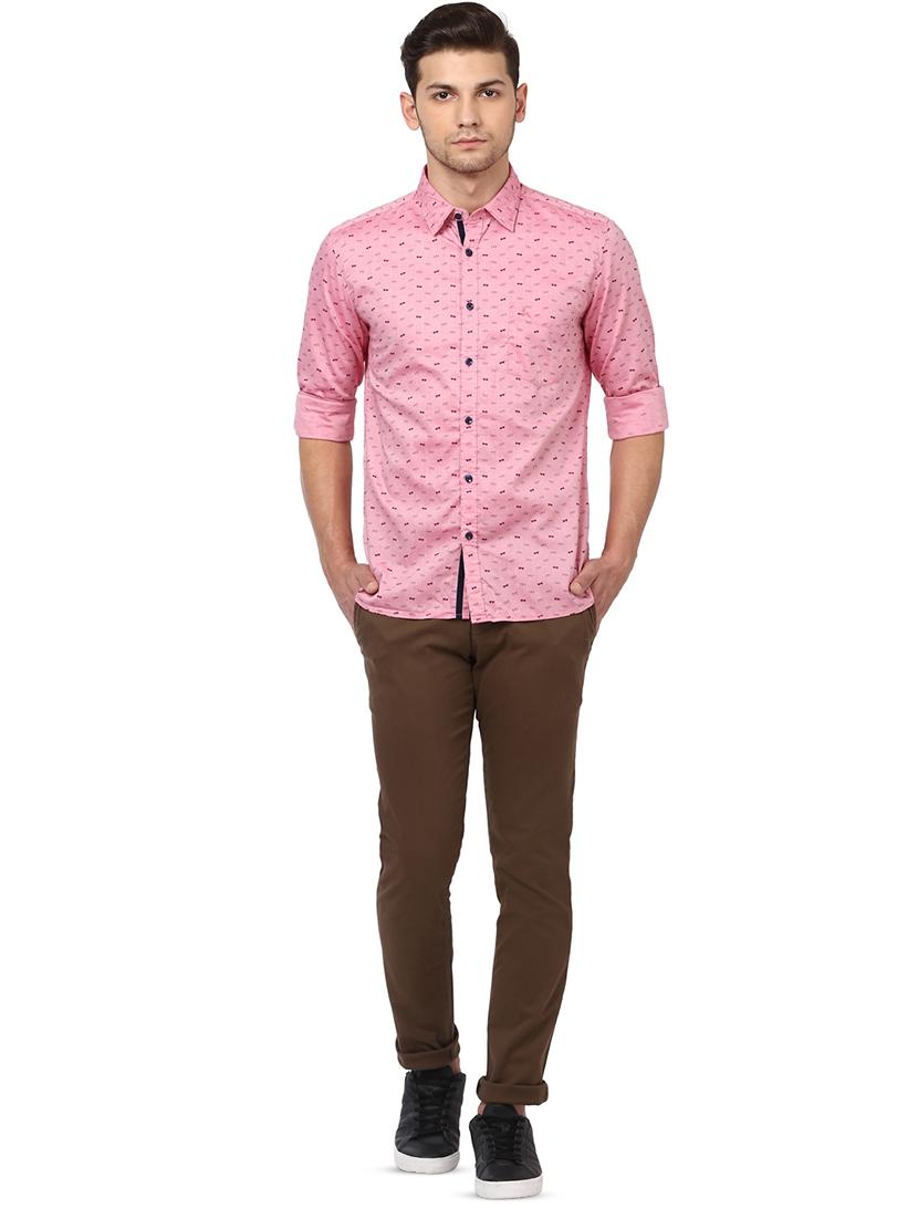 pink printed casual shirt - 17670016 - Standard Image - 3