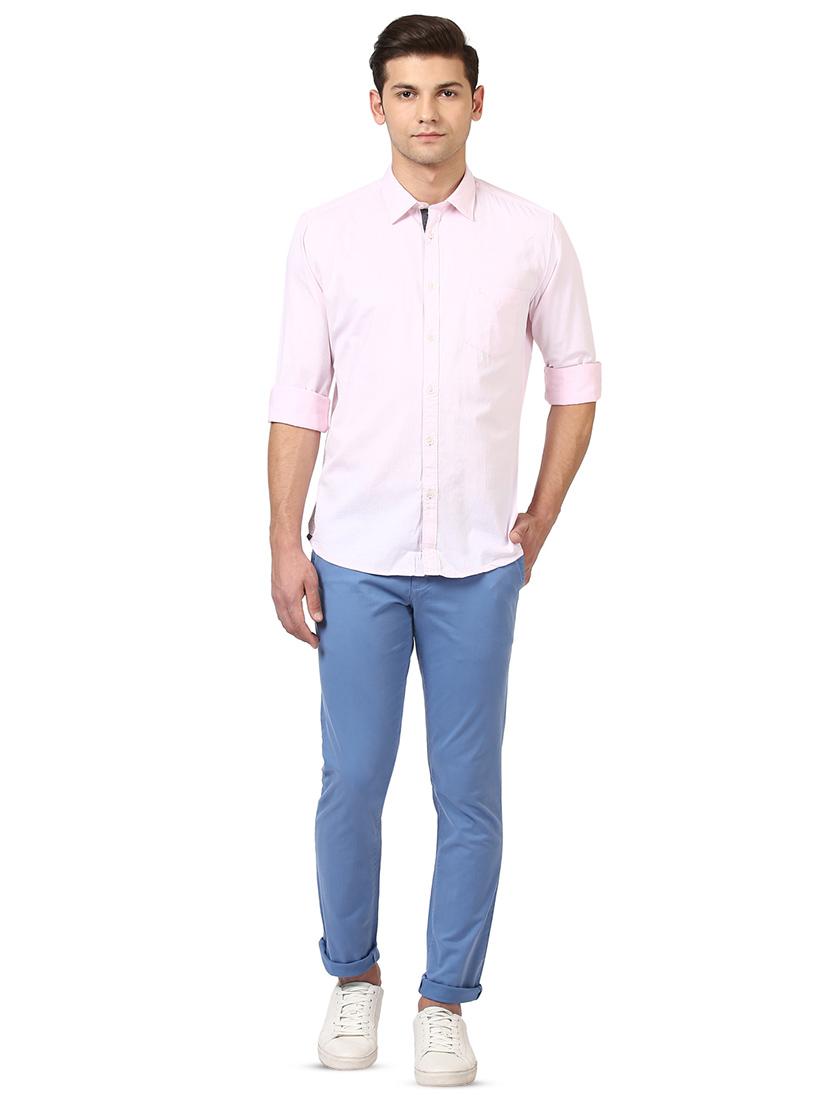 pink solid casual shirt - 17670075 - Standard Image - 3
