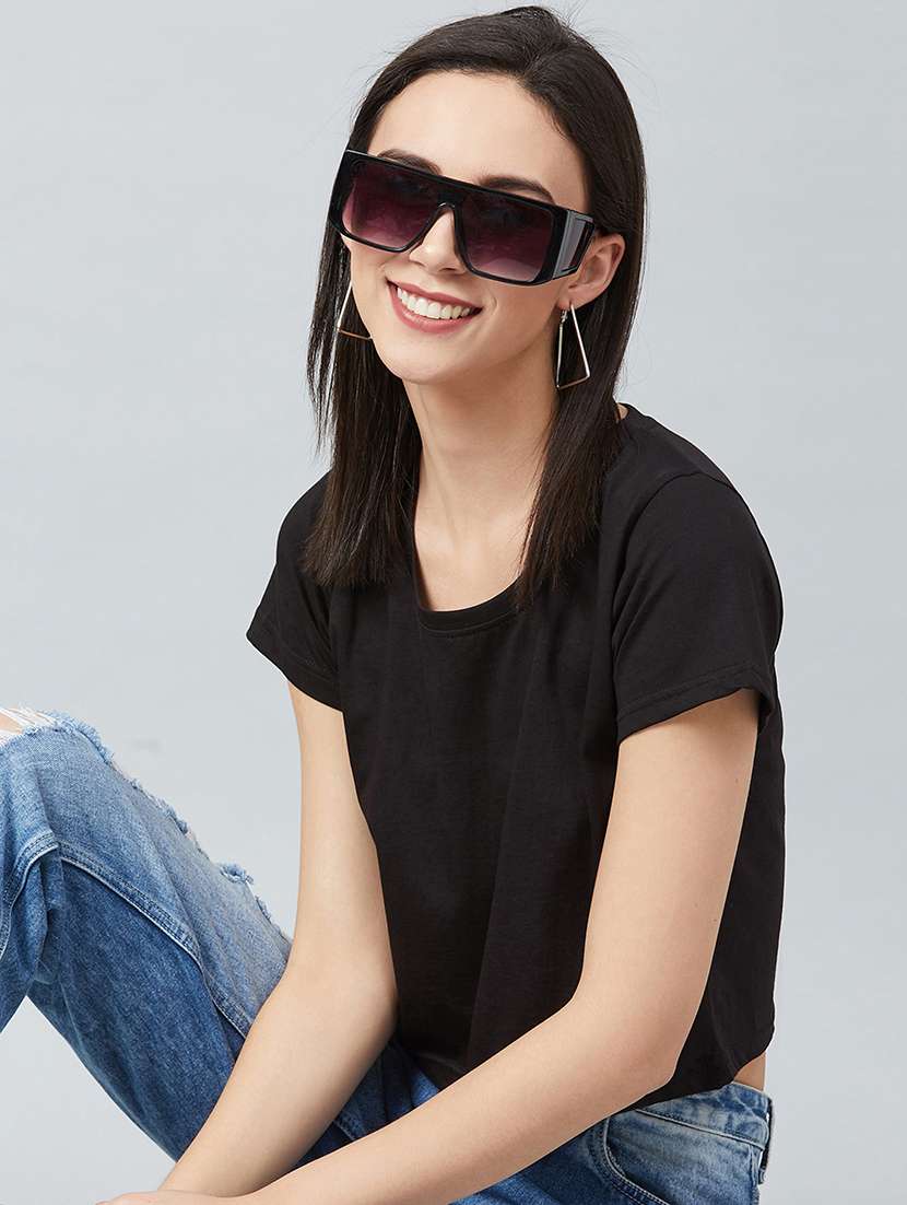 women's plain round neck t-shirt - 17671446 -  Standard Image - 3