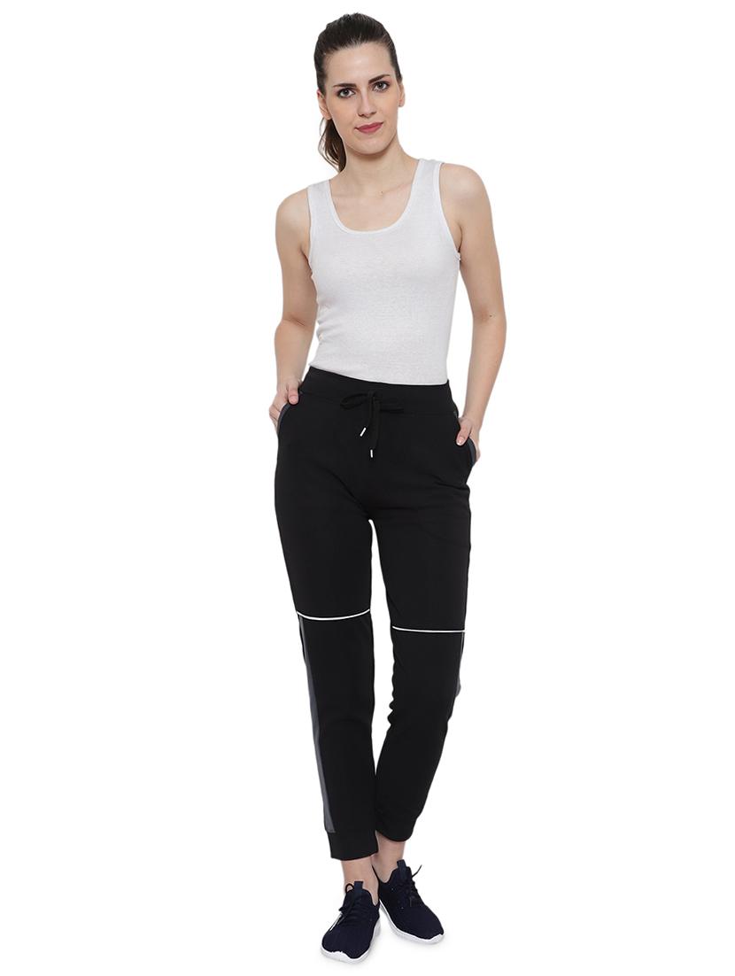 drawstring waist contrast panel track pant - 17672298 - Standard Image - 3