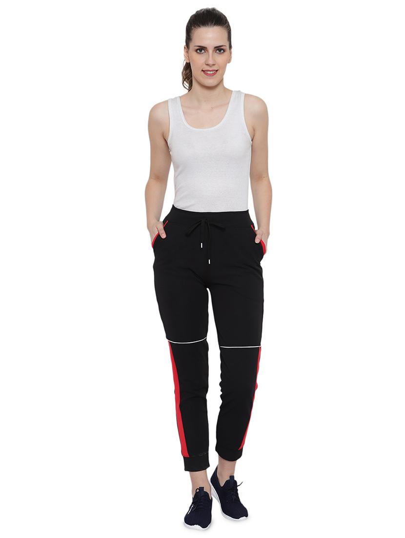drawstring waist contrast panel track pant - 17672299 - Standard Image - 3