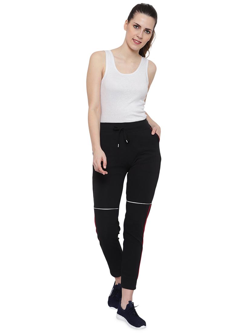 drawstring waist contrast panel track pant - 17672301 - Standard Image - 3