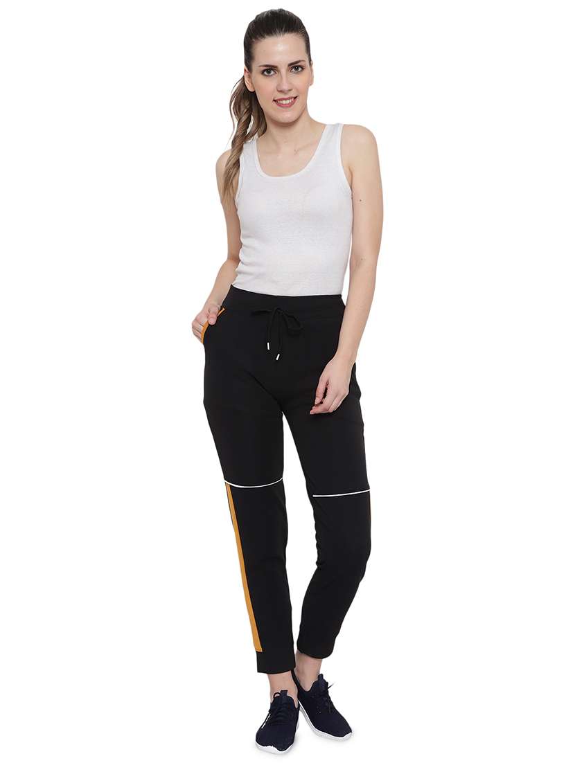 drawstring waist contrast panel track pant - 17672302 -  Standard Image - 3