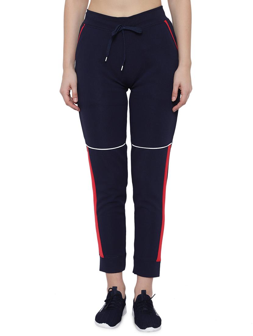 drawstring waist contrast panel track pant - 17672303 -  Zoom Image - 0