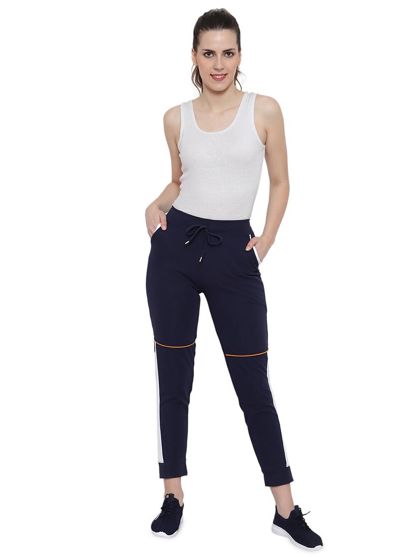 drawstring waist contrast panel track pant - 17672305 - Standard Image - 3