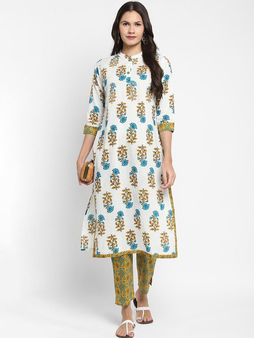 floral kurta pant set - 17673126 -  Zoom Image - 0