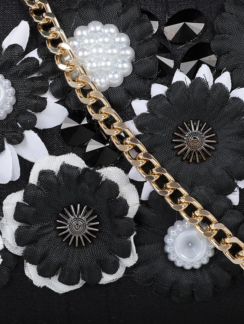 black silk box clutch - 17677027 - Standard Image - 3